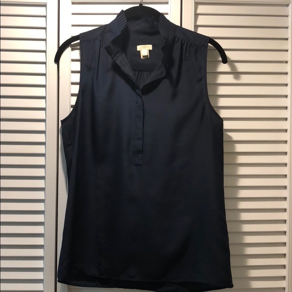 J. Crew Tops - J. Crew Navy Sleeveless Top